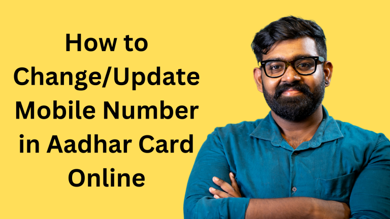 How to ChangeUpdate Mobile Number in Aadhar Card Online